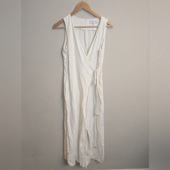 Rosetta Getty White Apron Jumpsuit Size 6 - Picture 4 of 6